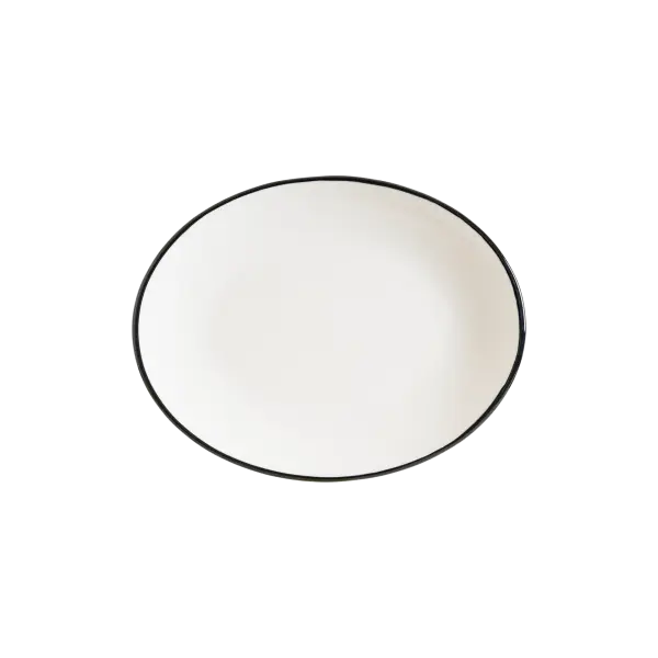 Linea Black Moove Oval Tabak 31*24 cm