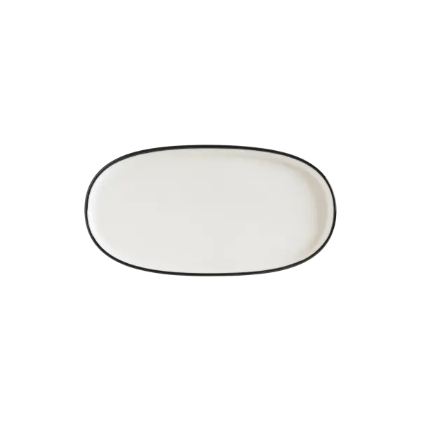 Linea Black Hygge 25cm Oval Tabak