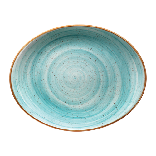 Bonna Porselen Aqua Moove Oval Tabak 25 cm