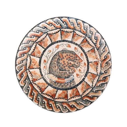 Mezopotamya Aslan Mozaik Gourmet Düz Tabak 27 Cm