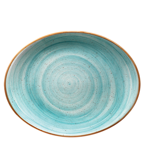 Bonna Porselen Aqua Moove Oval Tabak 31*24 cm