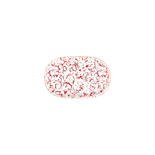 Venecia Maroon Magnus Oval Kayık 23 cm