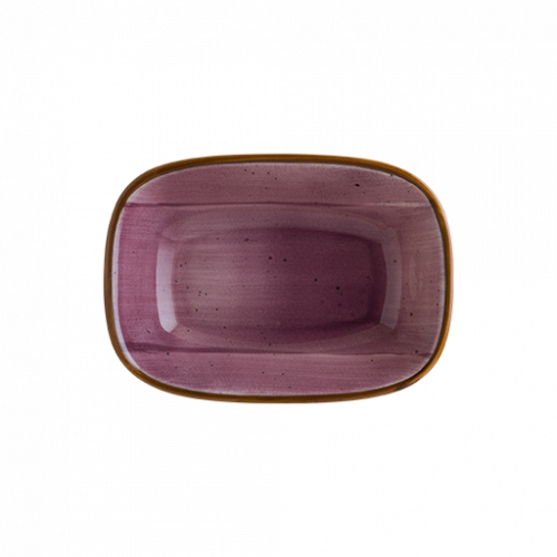 Bonna Porselen Aura Blackberry Gourmet Dikdörtgen Kayık 14*10 cm