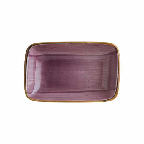 Bonna Porselen Aura Blackberry Moove Dik Kayık Tabak 15*9 cm
