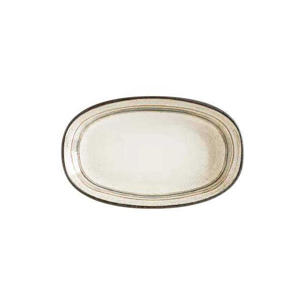 Cortado Spiral Gourmet Oval Kayık Tabak 34*19 cm