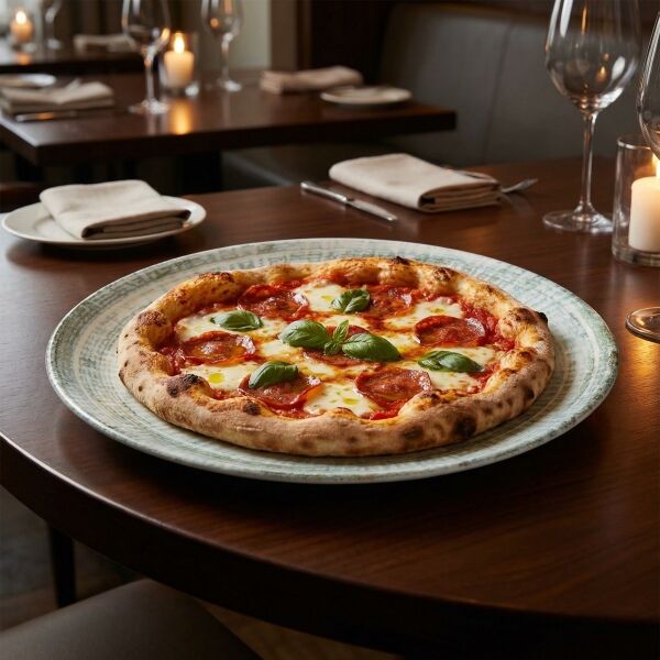 Bonna Porselen Odette Olive Gourmet Pizza Tabağı 32 cm