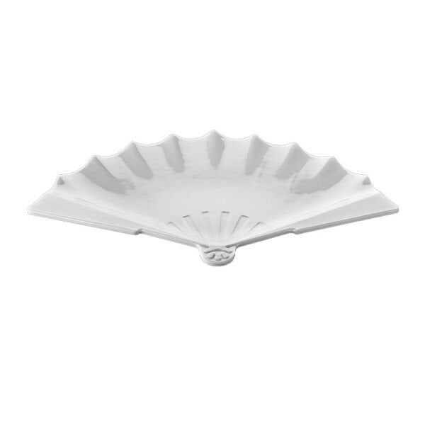 Biradlı Yelpaze Sunum Tabağı, Melamin, 40.5x23.5x3.8 cm