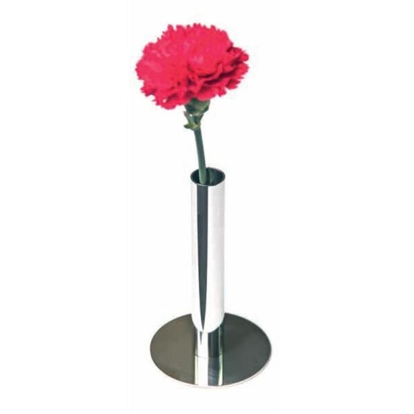 Biradlı Groovy Çelik Yuvarlak Karanfillik, 13 cm, Parlak
