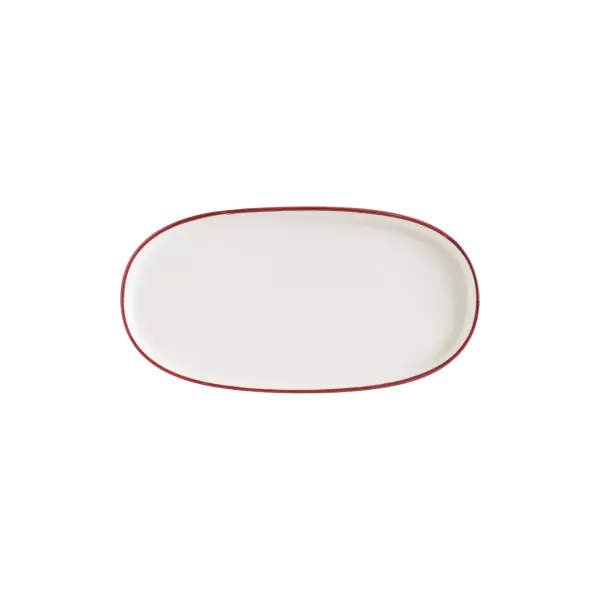 Linea Burgundy Hygge 21cm Oval Tabak
