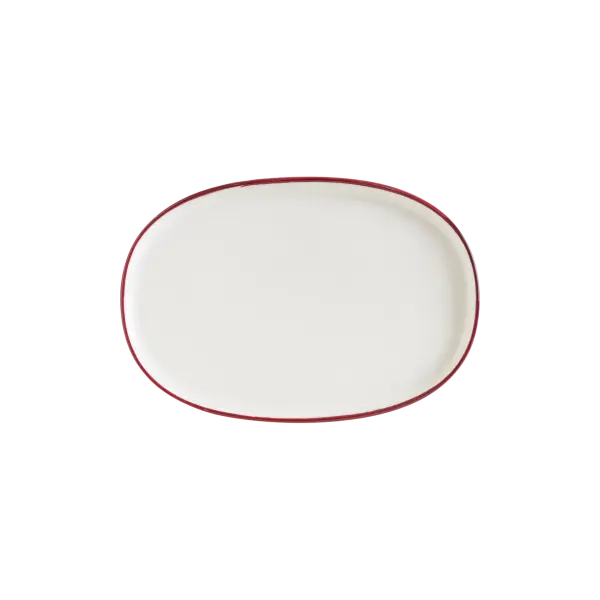 Linea Burgundy Hygge 34 cm Oval Servis