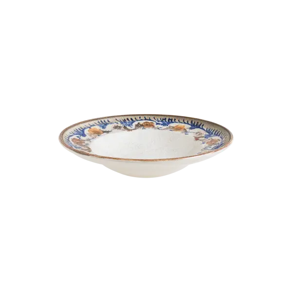 Retro Floral Gourmet Çukur Tabak 24 cm 400 cc
