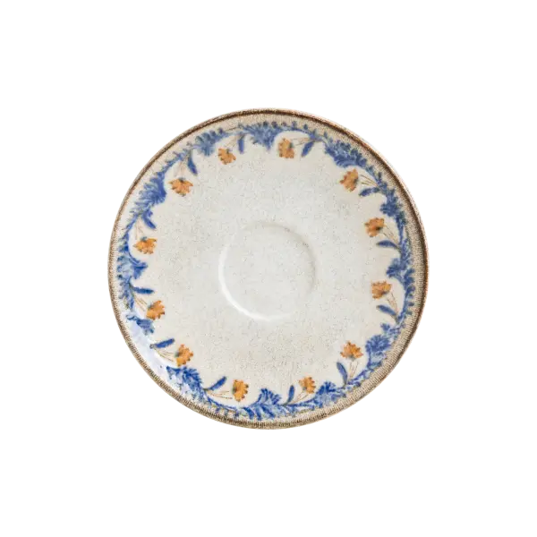 Retro Floral Gourmet Kahve Tabağı 12 cm