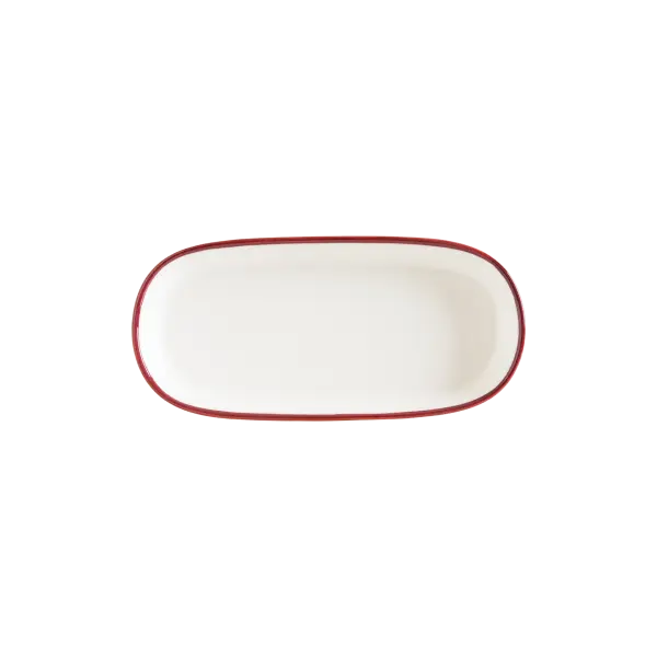 Linea Burgundy Hygge 18 cm Oval Servis