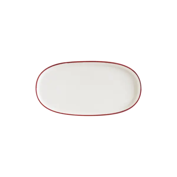 Linea Burgundy Hygge 30cm Oval Servis