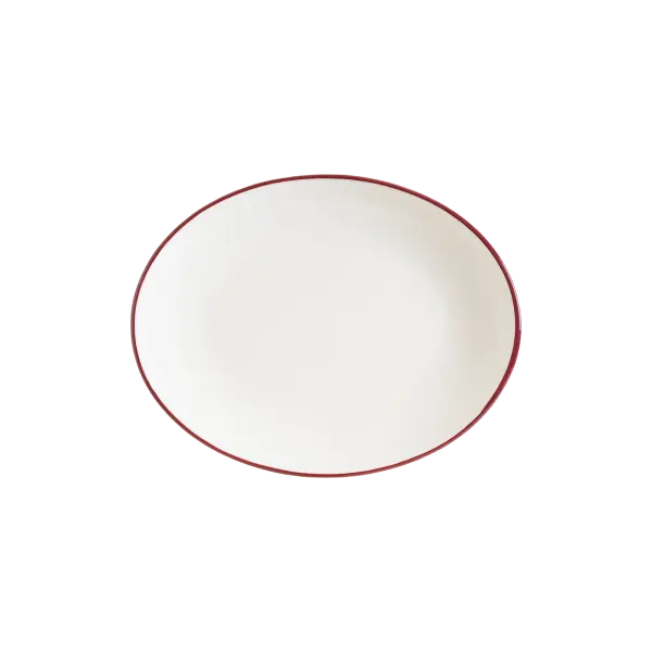 Linea Burgundy Moove Oval Tabak 36*28 cm