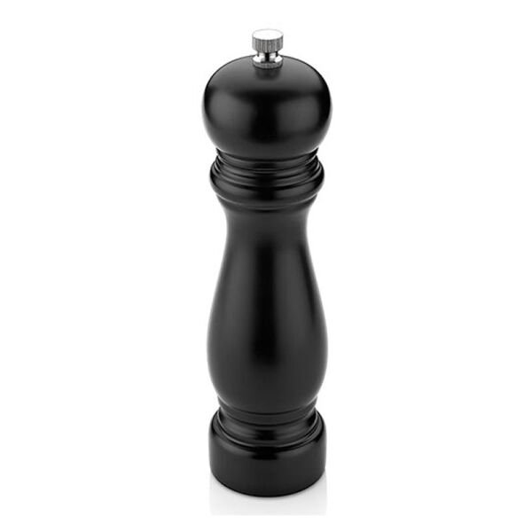 Biradlı Karabiber Değirmeni, Çelik Mekanizmalı, 20 cm, Siyah