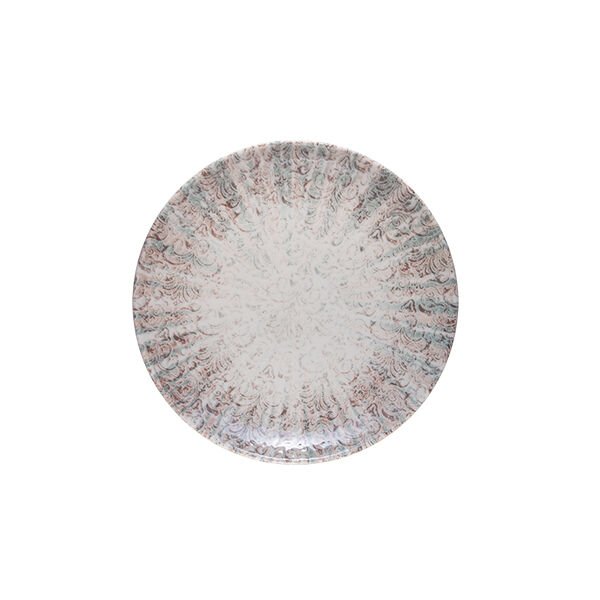 Damask Lona Düz Tabak 21 cm *12