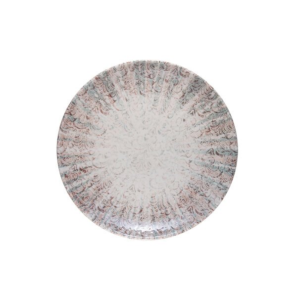 Damask Lona Düz Tabak 23 cm *12