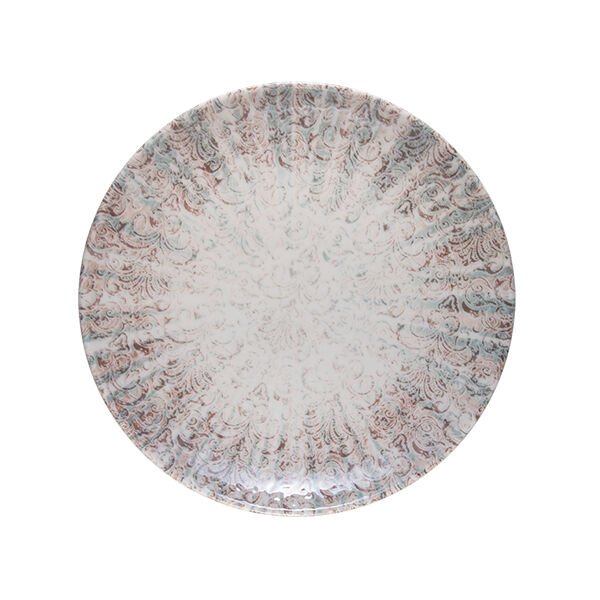Damask Lona Düz Tabak 27 cm *12