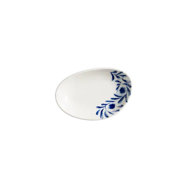 Lavis Blue Vago Oval Kayık Tabak 12*8 cm