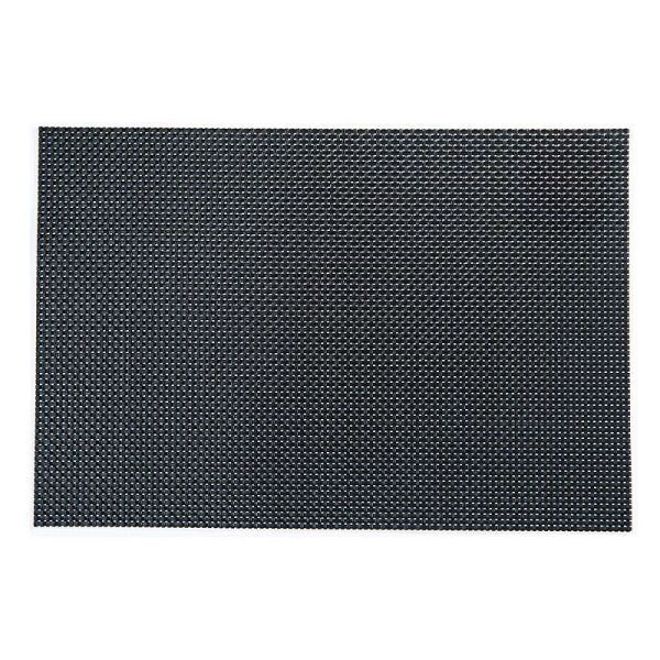 Biradlı Desenli PVC Amerikan Servis, 30x45 cm, Siyah
