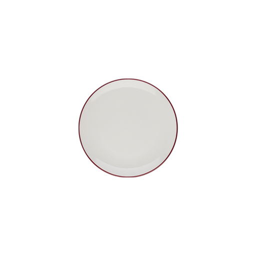 ID Fine Modest Maroon Lona Düz Tabak 21 cm