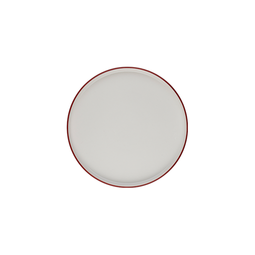 ID Fine Modest Maroon Stolt Düz Tabak 21 cm