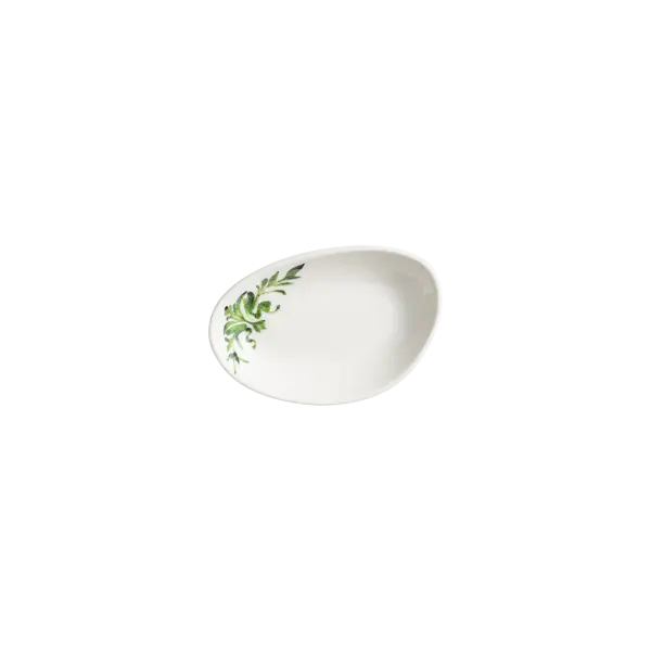 Lavis Green Vago Oval Kayık Tabak 15*8.5 cm 140 cc