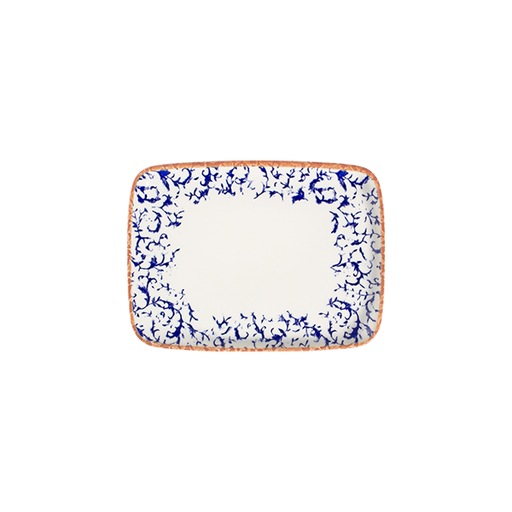 ID Fine Venecia Navy W Quadro Dikdörtgen Tabak 31 cm (27 * 20)