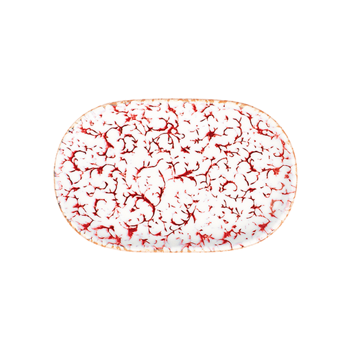 ID Fine Venecia Maroon Magnus Oval Kayık 37 cm