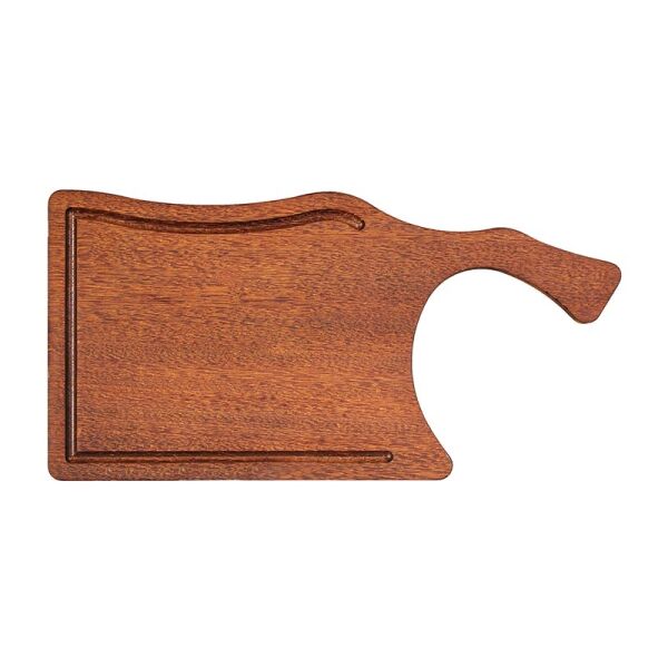 Biradlı Asimetrik Iroko Peynir Sunum Tahtası, 40x20 cm