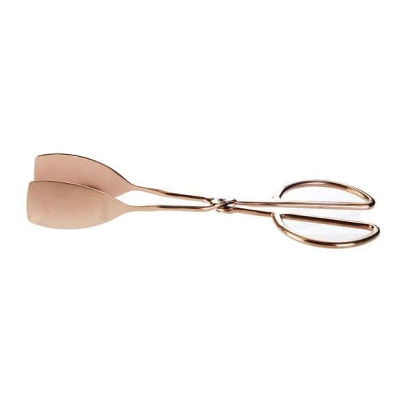 Biradlı Spatula Servis Maşası, 26 cm, Bakır