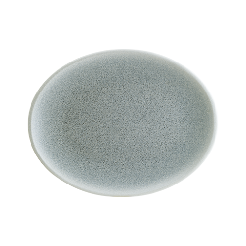 Bonna Porselen Luca Mavi 36 cm Oval Servis Tabağı