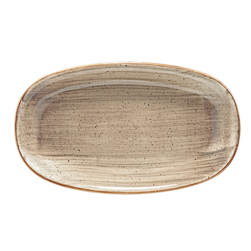 Bonna Porselen Terrain Gourmet Oval Kayık Tabak 15*8.5 cm