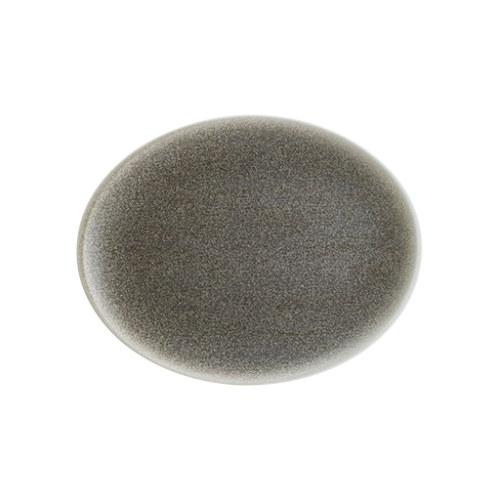 Bonna Porselen Luca Kahve Moove Oval Tabak 31*24 cm