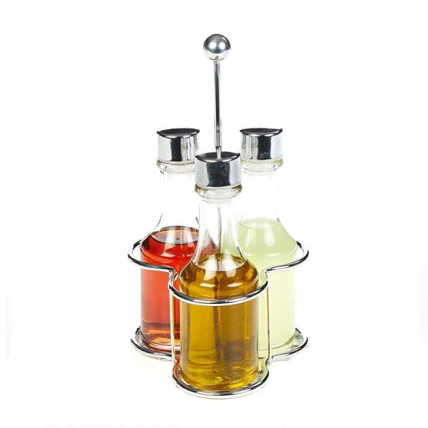 Biradlı Tel Standlı Yağlık Takımı, 3'lü, 130 cc