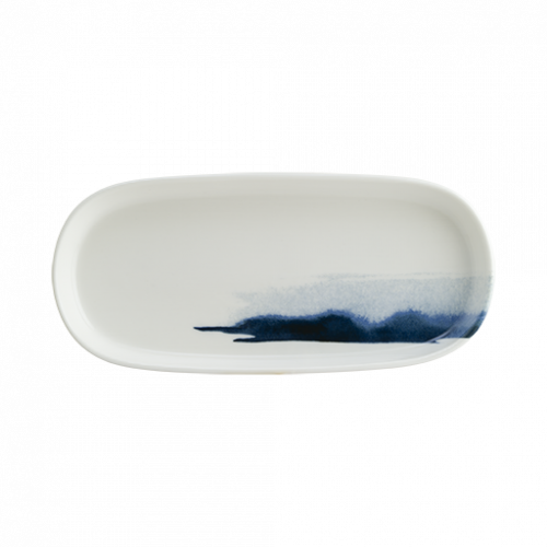 Bonna Porselen Mavi Dalga Hygge 21cm Oval Tabak