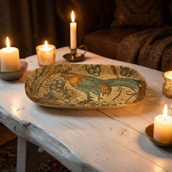 Bonna Porselen Mezopotamya Tavuk 21cm Hygge Oval Tabak