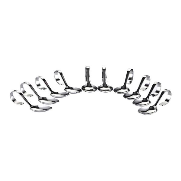 Biradlı Çelik Sunum Kaşığı, 6.5 cm