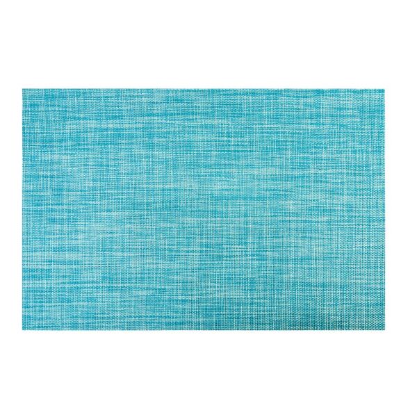 Biradlı PVC Çizgi Desenli Amerikan Servis, 30x45 cm, Mavi