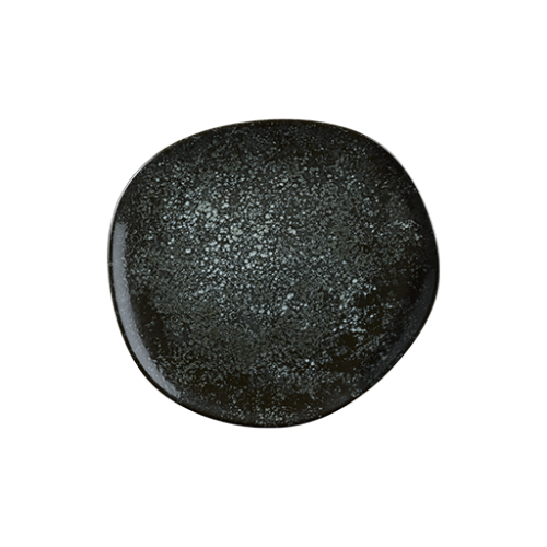 Bonna Porselen Cosmos Black Vago Düz Tabak 15 cm