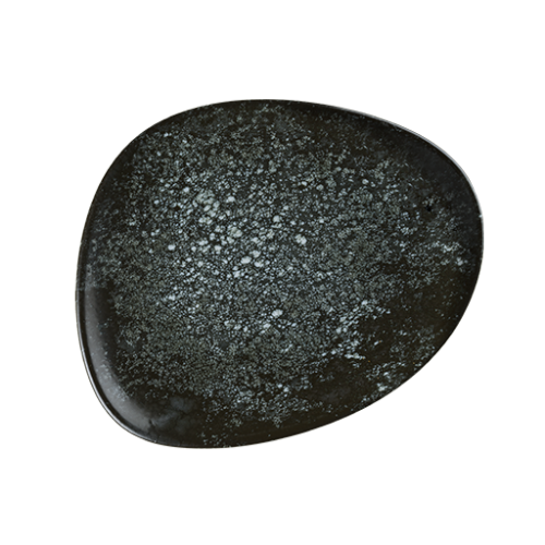 Bonna Porselen Cosmos Black Vago Düz Tabak 24 cm