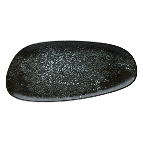 Bonna Porselen Cosmos Black Vago Dikdörtgen Tabak 36 cm