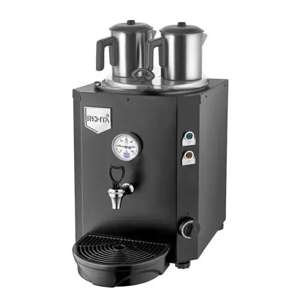 Remta Jumbo Çay Makinesi, 2 Demlikli, 13 L, Elektrikli, Siyah