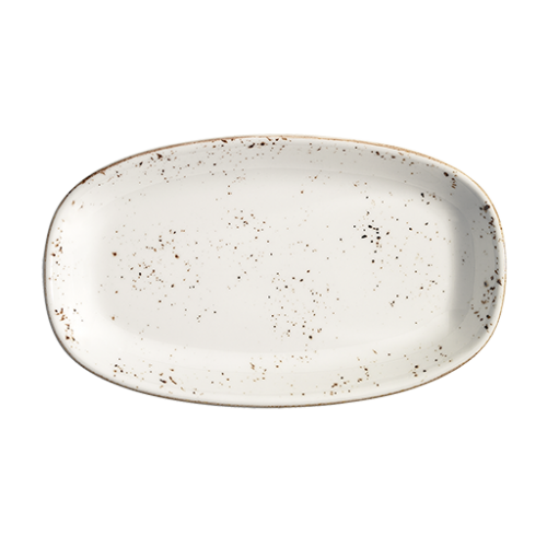 Bonna Porselen Grain Gourmet Oval Kayık Tabak 15*8.5 cm