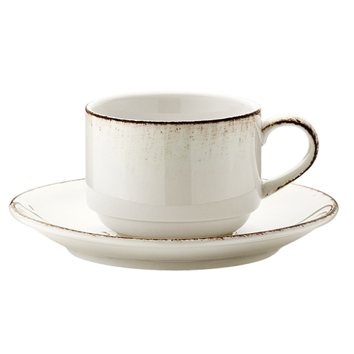 Bonna Porselen Retro Gourmet Çay Fincanı Tabağı 12 cm