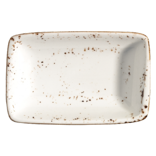 Bonna Porselen Grain Moove Dik Kayık Tabak 15*9 cm