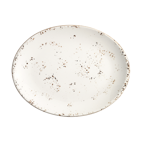 Bonna Porselen Grain Moove Oval Tabak 25 cm