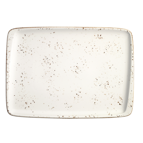 Bonna Porselen Grain Moove Dikdörtgen Tabak 23*16 cm