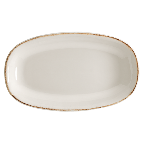 Bonna Porselen Retro Gourmet Oval Kayık Tabak 34*19 cm